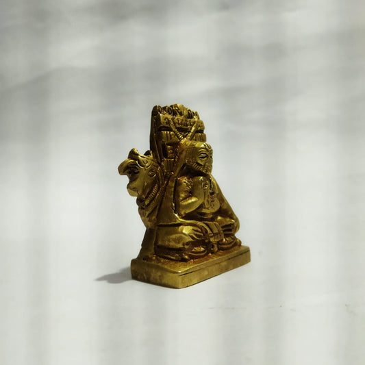 Sacred Raghavendra Swami Brass Idol (2.1-inch) | Moola Brindavana