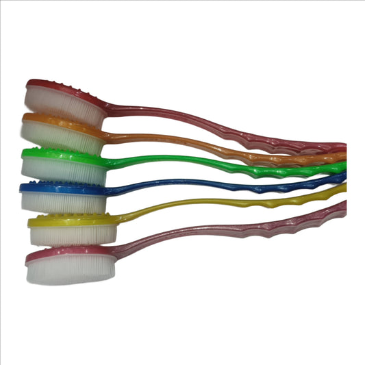 Long Handled Plastic Bath Shower Back Brush Scrubber Skin Cleaning Brushes