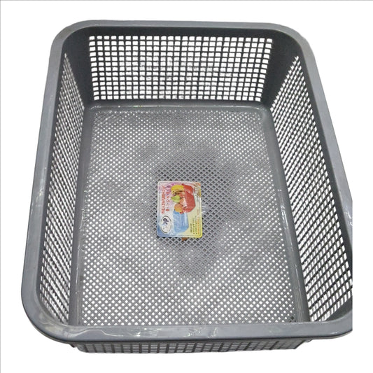 Square Basket Tray For Organizer for Home, Kitchen, Office, Desk Storage- ( 37.5 CM H / 29 CM W / 11 CM L )