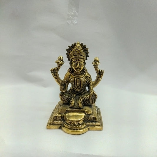 Maa Devi Lakshmi Brass Hindu God Statue Bhagwan Idol