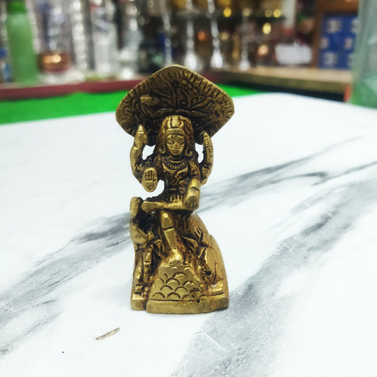 Brass Dakshinamurthy Swamy Idol – 2.8 Inch | Handcrafted Divine Statue