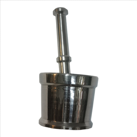 Stainless Steel Okhli Masher, Mortar and Pestle Set for Kitchen