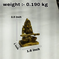 Goddess Annapurna Brass Idol (2.5-inch) | Blessings of Abundance & Skill