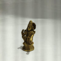 Lord Ayyappa Swami Brass Idol (4-inch) | Dharma Shasta