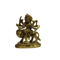 Brass Goddess Durga Idol – 5 inch | Divine Maa Durga Statue for Pooja &amp; Home Decor