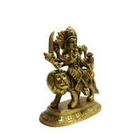 Brass Goddess Durga Idol – 5 inch | Divine Maa Durga Statue for Pooja &amp; Home Decor