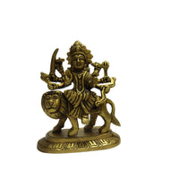 Brass Goddess Durga Idol – 5 inch | Divine Maa Durga Statue for Pooja &amp; Home Decor