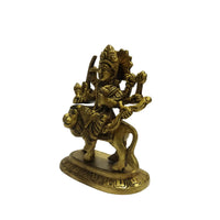 Brass Goddess Durga Idol – 5 inch | Divine Maa Durga Statue for Pooja &amp; Home Decor