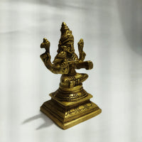 Brass Kamatchi Amman Idol – 3.5 inch | Traditional Handcrafted Goddess Statue for Pooja &amp; Home Decor
