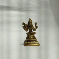 Brass Kamatchi Amman Idol – 3.5 inch | Traditional Handcrafted Goddess Statue for Pooja &amp; Home Decor