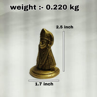 Sacred Khatu Shyam Ji Brass Idol (2.5-inch) | Barbareek Statue