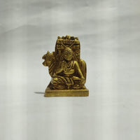 Sacred Raghavendra Swami Brass Idol (2.1-inch) | Moola Brindavana