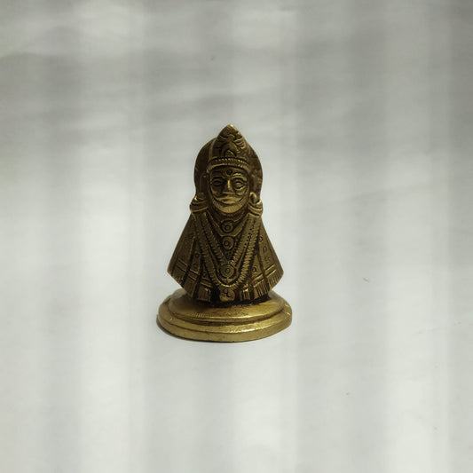 Sacred Khatu Shyam Ji Brass Idol (2.5-inch) | Barbareek Statue
