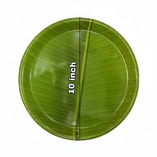 Banana Leaf Design Dinner Plate Set (6 pcs)