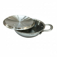 Virtue 18 cm Triply Kadai with SS Lid (1.3 Litre)
