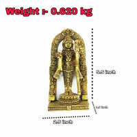 Brass Lord Ram Lalla Idol – Small Decorative Murti for Home &amp; Office (5.5 x 1.5 x 2.5 inches)