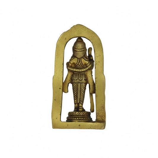 Brass Lord Ram Lalla Idol – Small Decorative Murti for Home &amp; Office (5.5 x 1.5 x 2.5 inches)