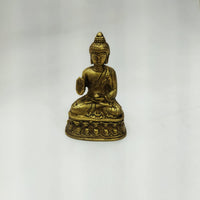 Brass Buddha Statue – 3.5 inch | Peaceful Decorative Idol for Home &amp; Office