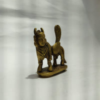 Brass Mythical Creature Statue – 3.5 Inch | Traditional Handcrafted Decorative Showpiece