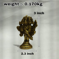 Divine Panchmukhi Balaji Idol - Brass