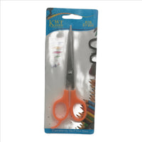 Stainless Steel Scissors with Plastic Handle - Sharp Multipurpose Shears for Office, Kitchen, Crafting, Sewing, School, Durable Lightweight Scissors for Cutting Paper