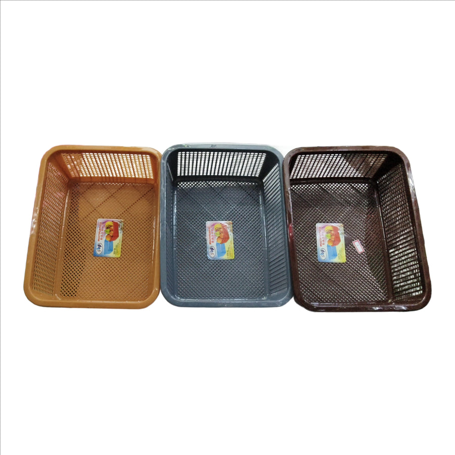 Square Basket Tray For Organizer for Home ( 28.5 CM  H / 22 CM W / 8 CM L )