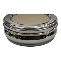 Premium Stainless Steel Masala Dabba with Glass Lid – 7 Containers & Spoon