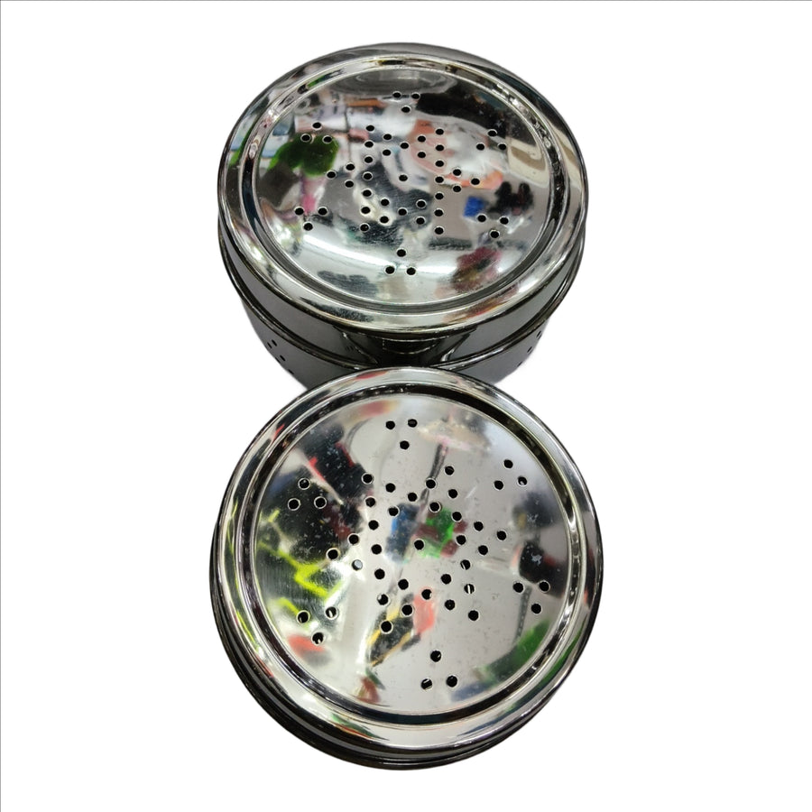 Stainless Steel Puri Dabba Flat Box with Air Vent – Whopper Series