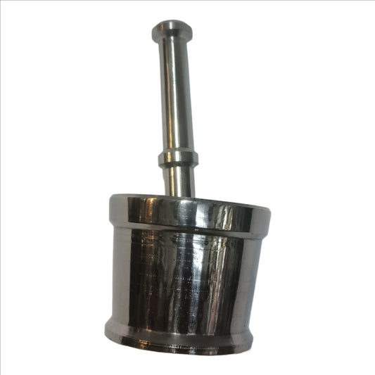 Stainless Steel Okhli Masher, Mortar and Pestle Set for Kitchen