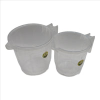 Clear Transparent Mug for Bathroom & Kitchen – 2 Size Options