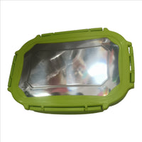 Stainless Steel Tiffin Lunch Box Container/Dabba with 4 Side Clip Lock Lid for Office & School Use