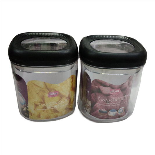 Twist n Lock Food Storage Container Set, Airtight Snack Platter, Pack of 1, 2025 Update (800 ML APPROX)