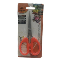 Stainless Steel Scissors with Plastic Handle - Sharp Multipurpose Shears for Office, Kitchen, Crafting, Sewing, School, Durable Lightweight Scissors for Cutting Paper