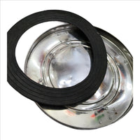 STEEL Gas Cylinder Trolley with Wheels | LPG Cylinder Stand - Heavy Duty - Compatible for Bharat | HP | Indian | Super and All Brands 4 Tyre Trolley | silver