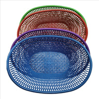 (Set of 1) Oval Plastic Storage Food Baskets