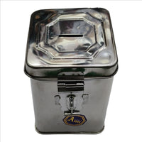Stainless Steel Piggy Bank, Money Box for Saving Money for Kids Pressing