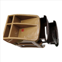 Nakoda plastic Pride Drawer 2 Layer Plastic Drawer System for Kitchen, Offices, Home, Hospitals, Schools, Doctors, Beauty Parlour, Saloons Colour Bamboo, Color May Vary, (21.4 x 17.3 x 22.4) cm