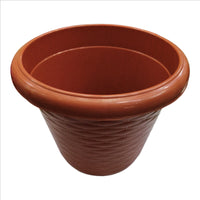 DIVINE TREE Round Plastic Flower Pots Planters for Outdoor & Indoor Gardening Pack of 1