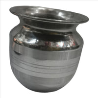Bright Metal Heavy Gauge Stainless Steel Lota/Kalash/Milk Pot