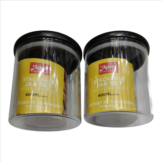 Multipurpose Set of 2 Air Tight, Lock (N) Tight Container with Handel, Unbreakable, Transparent Body Container, Unbreakable Plastic Made in India (