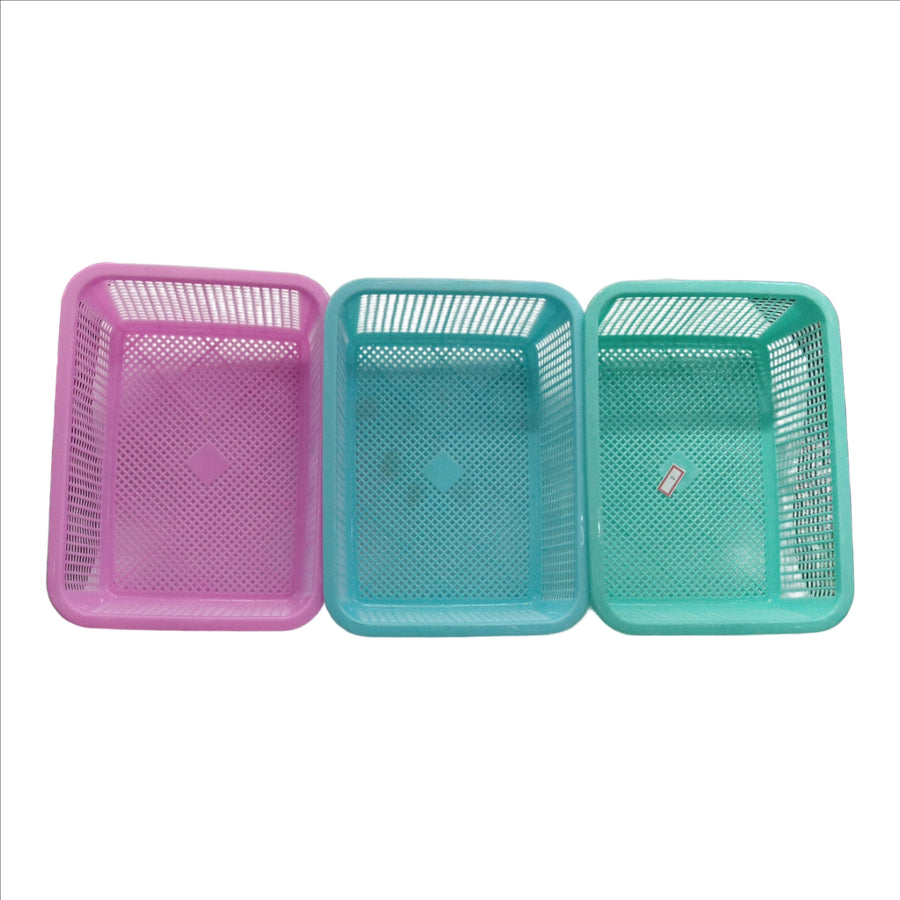 Multi-Colored Storage Basket ( 25 CM H / 18.5 CM W / 7 CM L )