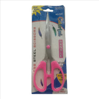 Stainless Steel Scissors with Plastic Handle - Sharp Multipurpose Shears for Office, Kitchen, Crafting, Sewing, School, Durable Lightweight Scissors for Cutting Paper