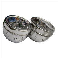 Stainless Steel Puri Dabba Flat Box with Air Vent – Whopper Series