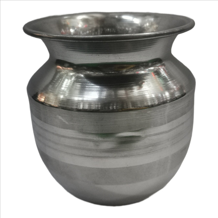 Bright Metal Heavy Gauge Stainless Steel Lota/Kalash/Milk Pot