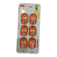 Multi-Purpose 6PC Wall Hook for Home & Office