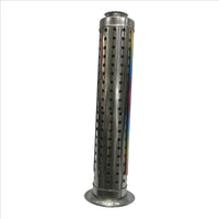 Metal Agarbatti Stand With Dhoop Holder (26 X 7.6 X 5.2 Cm, Silver)(Cylindrical)