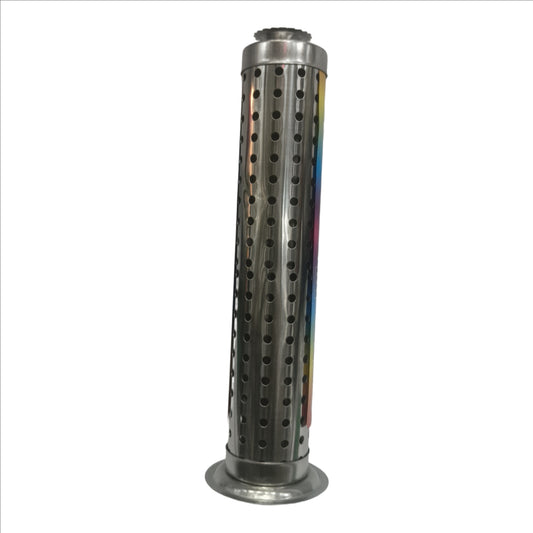 Metal Agarbatti Stand With Dhoop Holder (26 X 7.6 X 5.2 Cm, Silver)(Cylindrical)