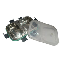 Stainless Steel Insulated Lunch Box for School & Office, Free Spoon ,Airtight Leak-Proof, Unbreakable Lid, Snacks Tiffin Box for Kids