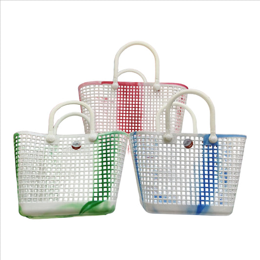 PP Plastic Storage Big Hand Basket Easy to Carry Fruit and Vegetable Storage Big Hand Basket (Big size)