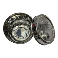 Stainless Steel Puri Dabba Flat Box with Air Vent – Whopper Series